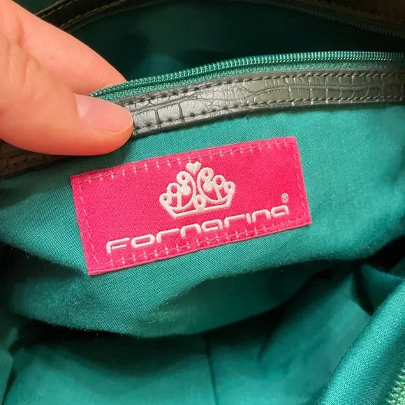 Y2K Rare Fornarina Emerald Green purse - Picture 9 of 12